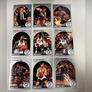 Vintage 1990-91 NBA Hoops Minnesota Timberwolves Vintage Basketball Card Set